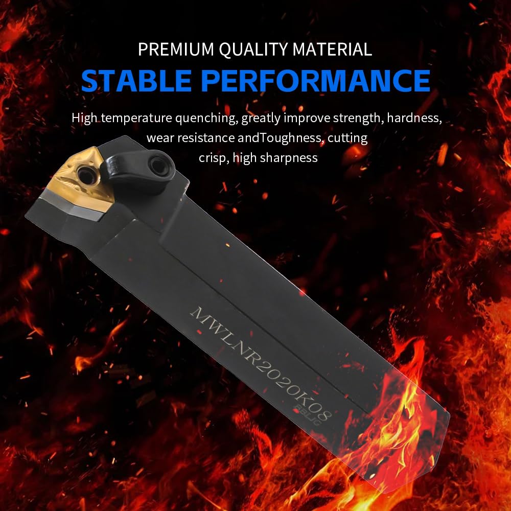 AYNEFY Herramientas de Corte de Torno de Metal, Herramientas de Corte CNC de Primera Calidad, 10 Piezas para Metalurgia Doméstica y Profesional