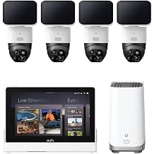 eufy LocalSecure System Premium Solution, 4-Camera Kit with SoloCam S340, HomeBase S380, and Smart Display E10, Total Yard Protection, Cross-Cam Tracking, One-Tap Control, Smart Daily Event Summary