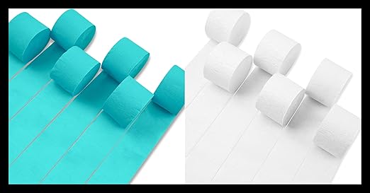 Product image for PartyWoo Crepe Paper Streamers 6 Rolls 492ft  - 1