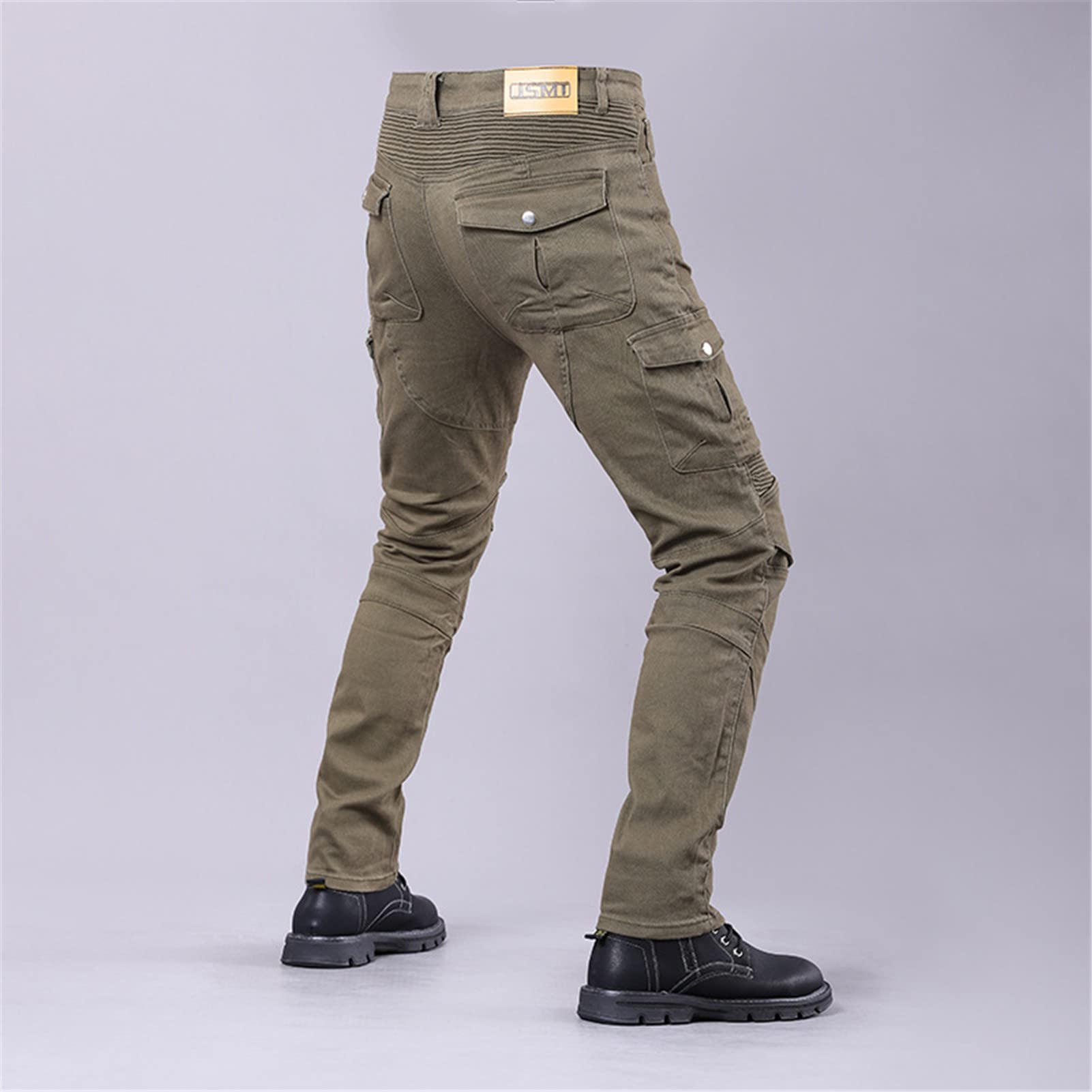 Jeans Da Motociclista Da Uomo Pantaloni Protettivi Da Motociclista Protezioni Per Anca E Ginocchio Rimovibili CE Vestibilità Moderna Blu Con Cuscinetti Protettivi 4X