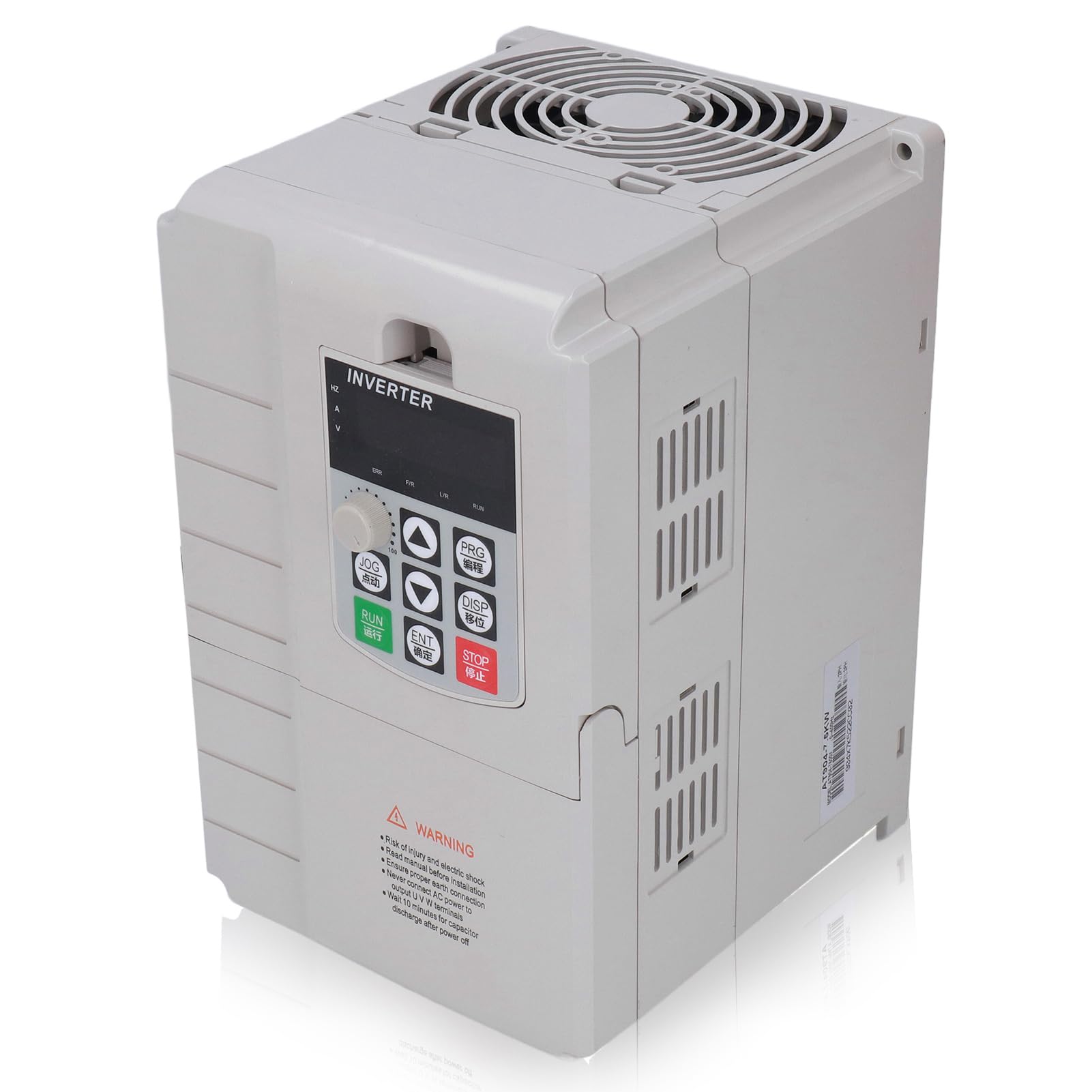 Convertisseur de Fréquence VFD 220V Monophasé à 3 Phases 380V Variateur de Fréquence 7.5KW pour le Contrôle de la Vitesse du Moteur