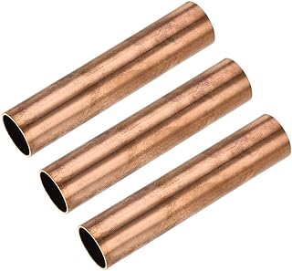 Tool parts Copper Round Tube 22mm OD 1mm Wall Thickness 100mm Length Pipe Tubing 3 Pcs