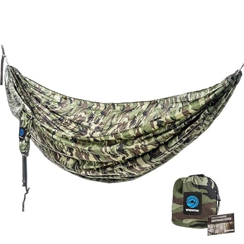 Wildhorn Outpost Double/Single Portable Camping Hammock with Cinch Buckle Tree Straps