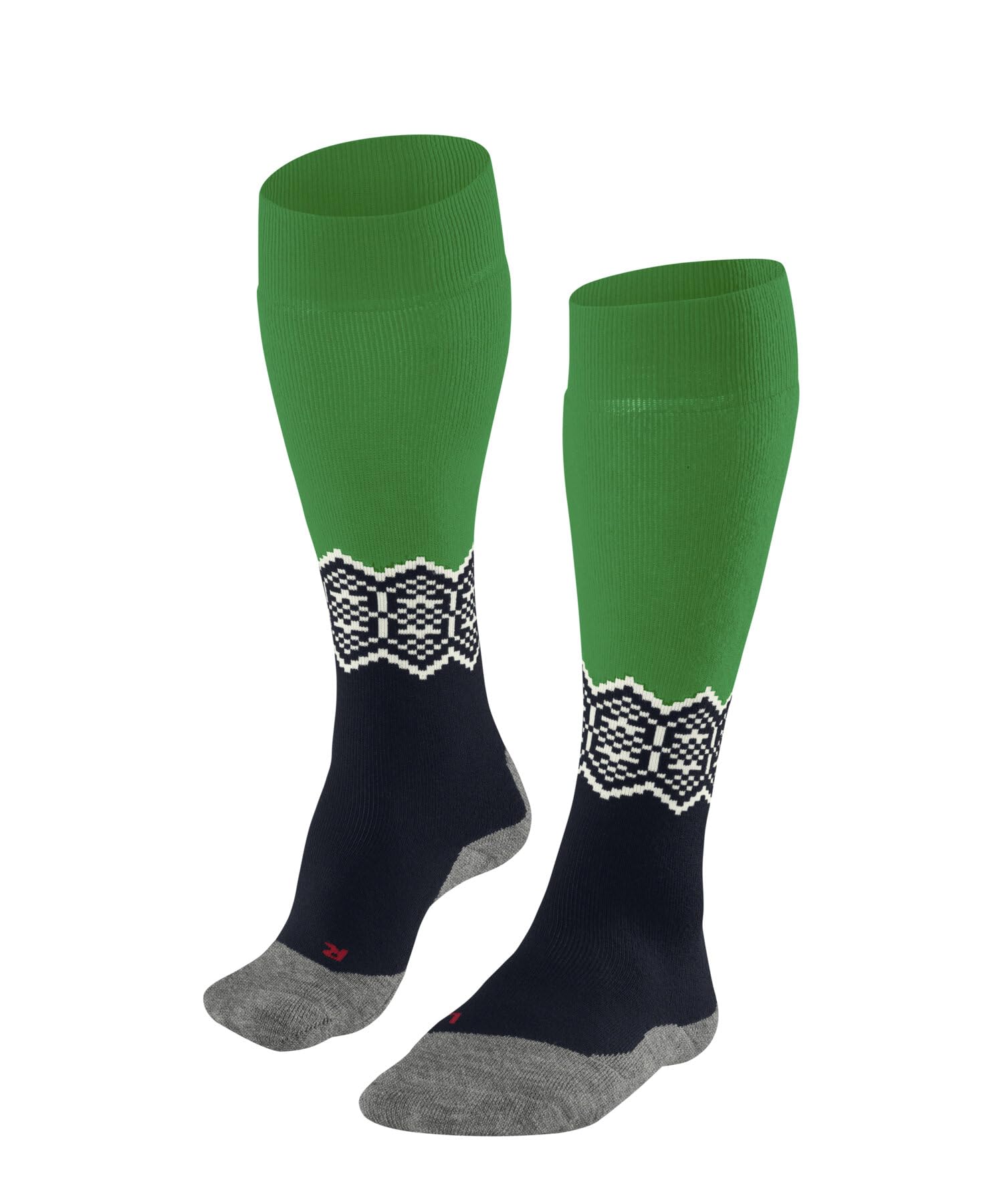 FALKE Mężczyźni Skarpety narciarskie SK2 Intermediate M Kh Wełna ciepłe grube 1 Para, Niebieski Space Blue 6116, 42-43