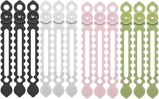 Silicone Cable Ties, Cable Ties, Cord Organizer, Cord, Wire Organizers for Cords, 1 Set Silicone Wall Mount Winder with Suction Cups Multi Purpose Management