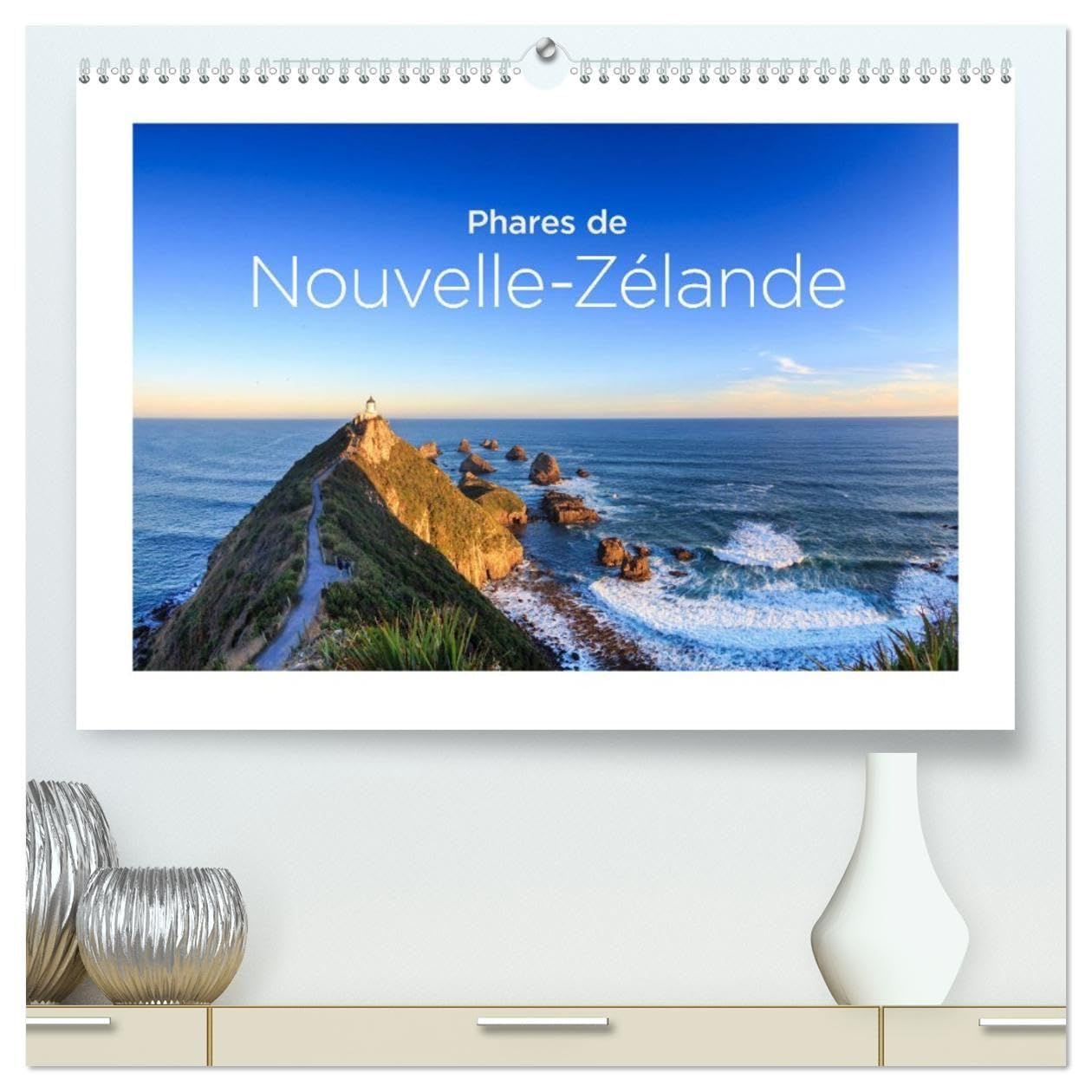 Phares de Nouvelle-Zélande (Calendrier mural haut de gamme 2027 DIN A2 vertical), CALVENDO calendrier mensuel: Les plus beaux phares de la côte néo-zélandaise.
