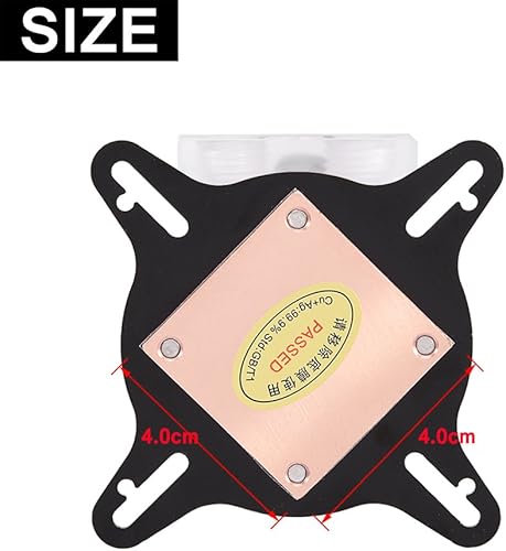 Miniatura 5 de Richer-R Base enfriadora de agua con bloque de agua GPU, computadora PC GPU bloque de refrigeración de agua universal bloque de agua enfriador