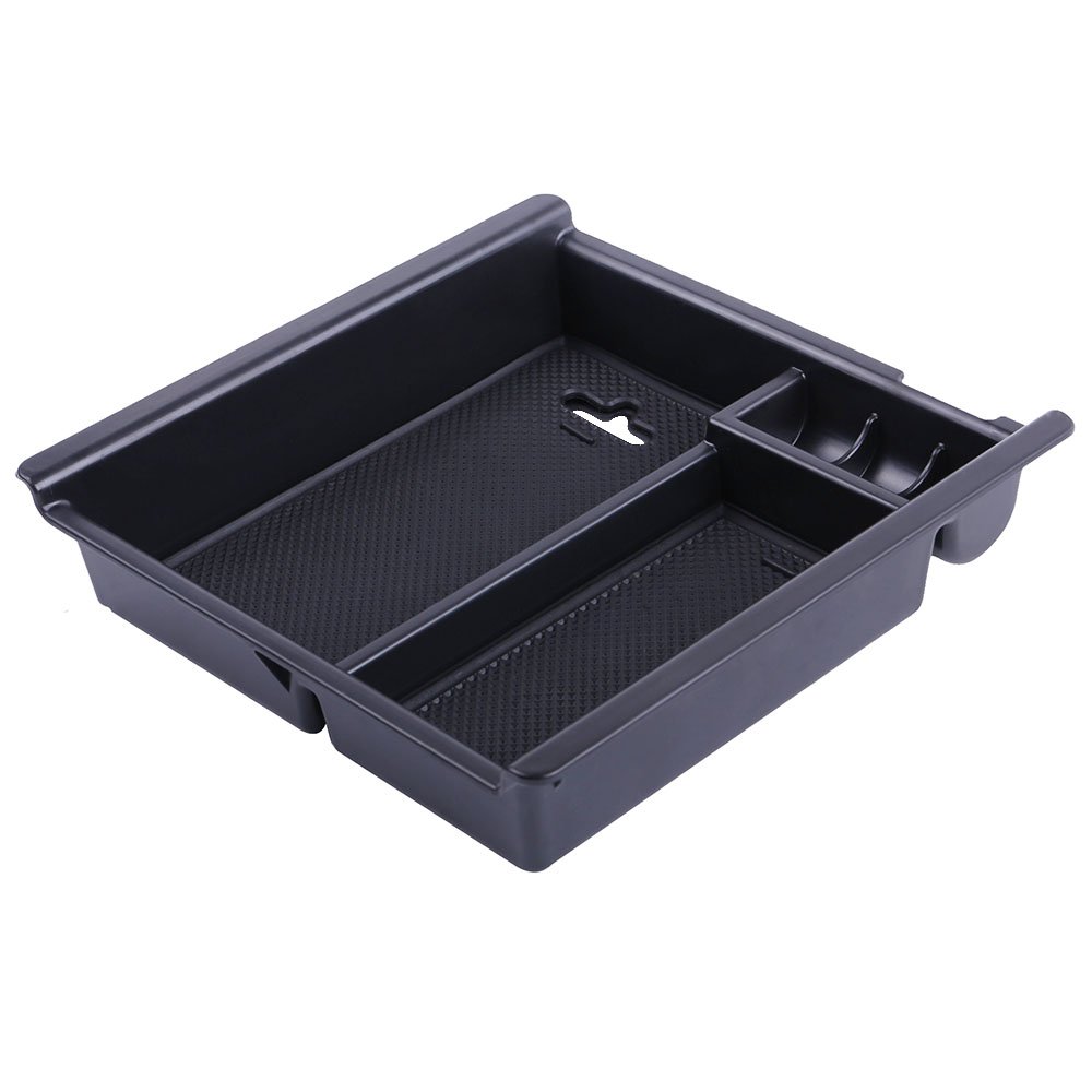 JDMCAR Glove Box Organizer Compatible with Toyota Tacoma Accessories 2023 2022 2021 2020 2019 2018 2017 2016，Insert ABS Black Materials Compartment Center Console Tray