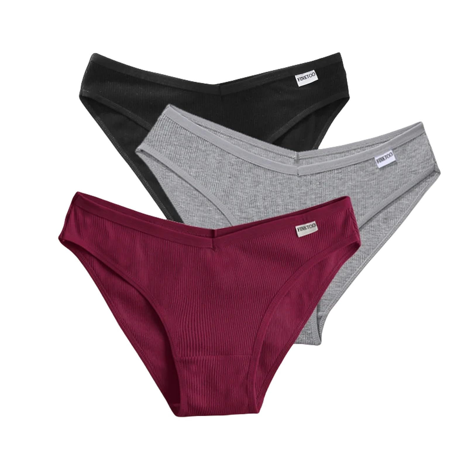 Mutande Donna Cotone Mutandine di Cotone Femminile V Vita Biancheria Intima Plus Size Briefs Ladies Bassa Riduzione delle Mutandine Comode Mutandine Lingerie-Set 23-XXL