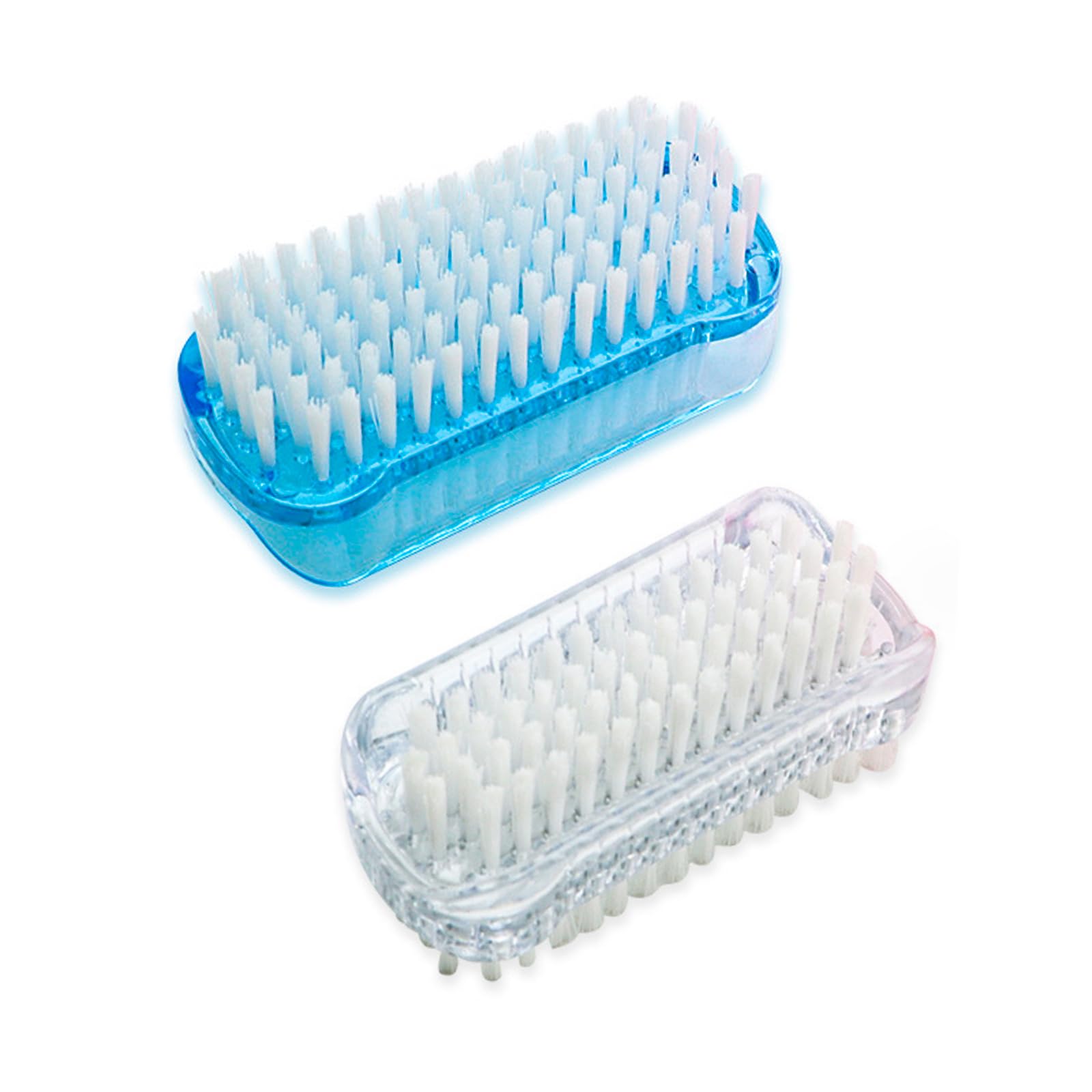 Paquete de 2 cepillos de limpieza de uñas, limpiador de uñas con cerdas suaves y rígidas, cepillo de uñas para hombres, mujeres, niños, cepillo de uñas de 2 lados para una limpieza eficaz
