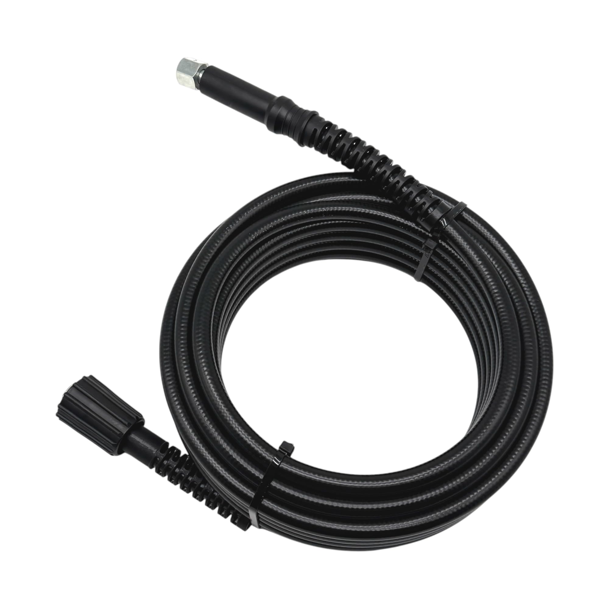 Tuyau haute pression DN6 200 bar M22 x 1,5 IG 14 mm, mandrin sur M14 IG, tuyau de rechange, pour nettoyeur haute pression compatible avec les appareils Kärcher – M&M Smartek (15 mètres)