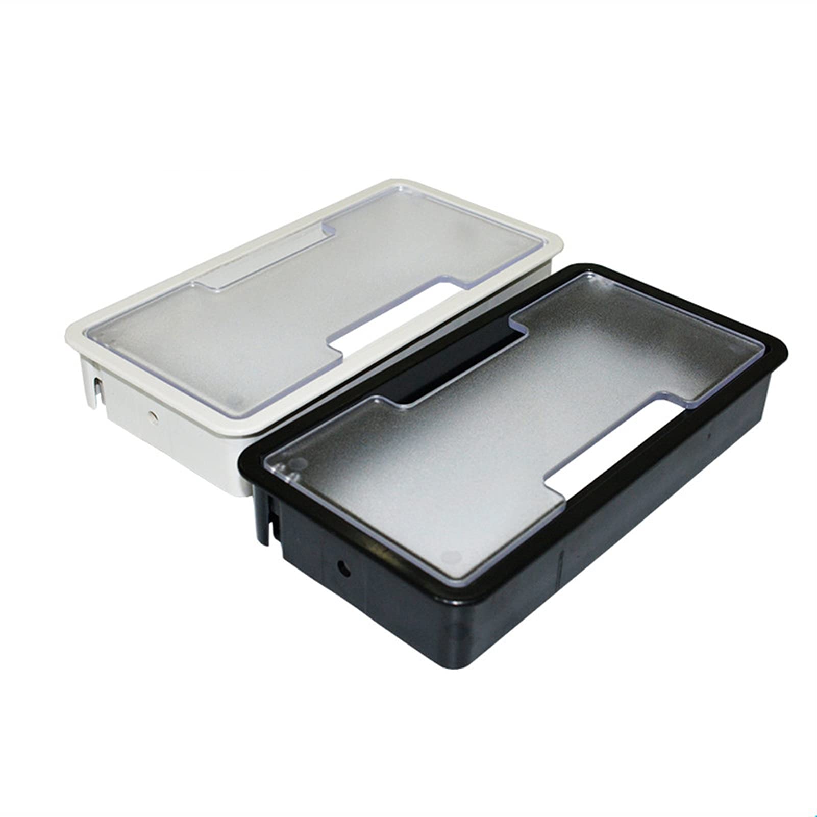 Pasacables de escritorio Cubierta de orificio rectangular de plástico