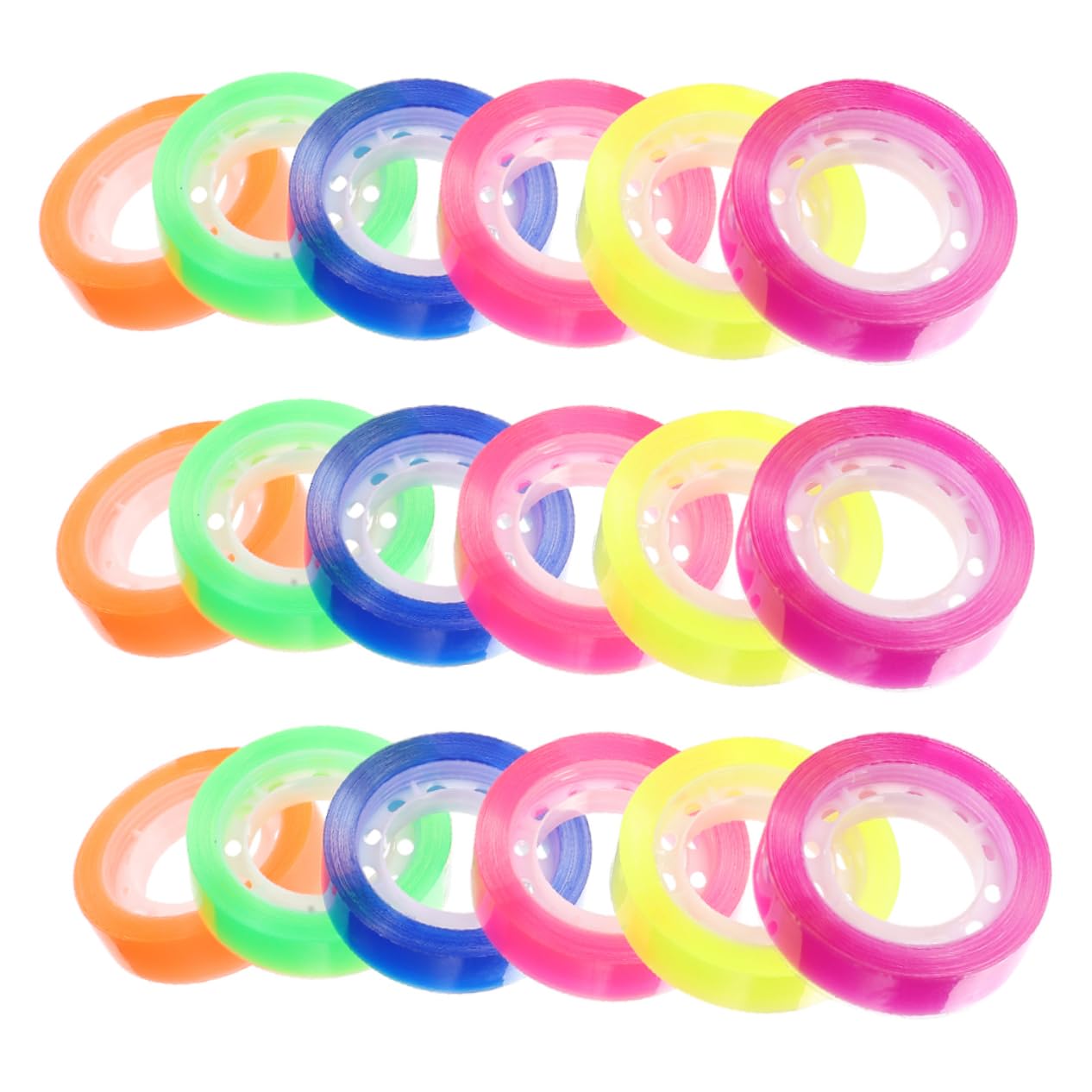 4 Sätze Farbe Transparentes Klebeband Doppelt Klebrig Versandklebeband Nachfüllungen Dichtungsbänder Dichtungsband Durchsichtiges Klebeband Unsichtbares Packband Bopp Rollen * 4