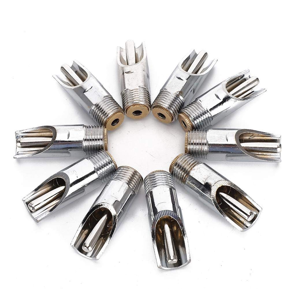 10 pièces Abreuvoir pour Porcs en Acier Inoxydable, Abreuvoirs Automatiques à TéTine avec Capuchon en cuivre Abreuvoir à Bec de Canard pour Porc bétail Animaux