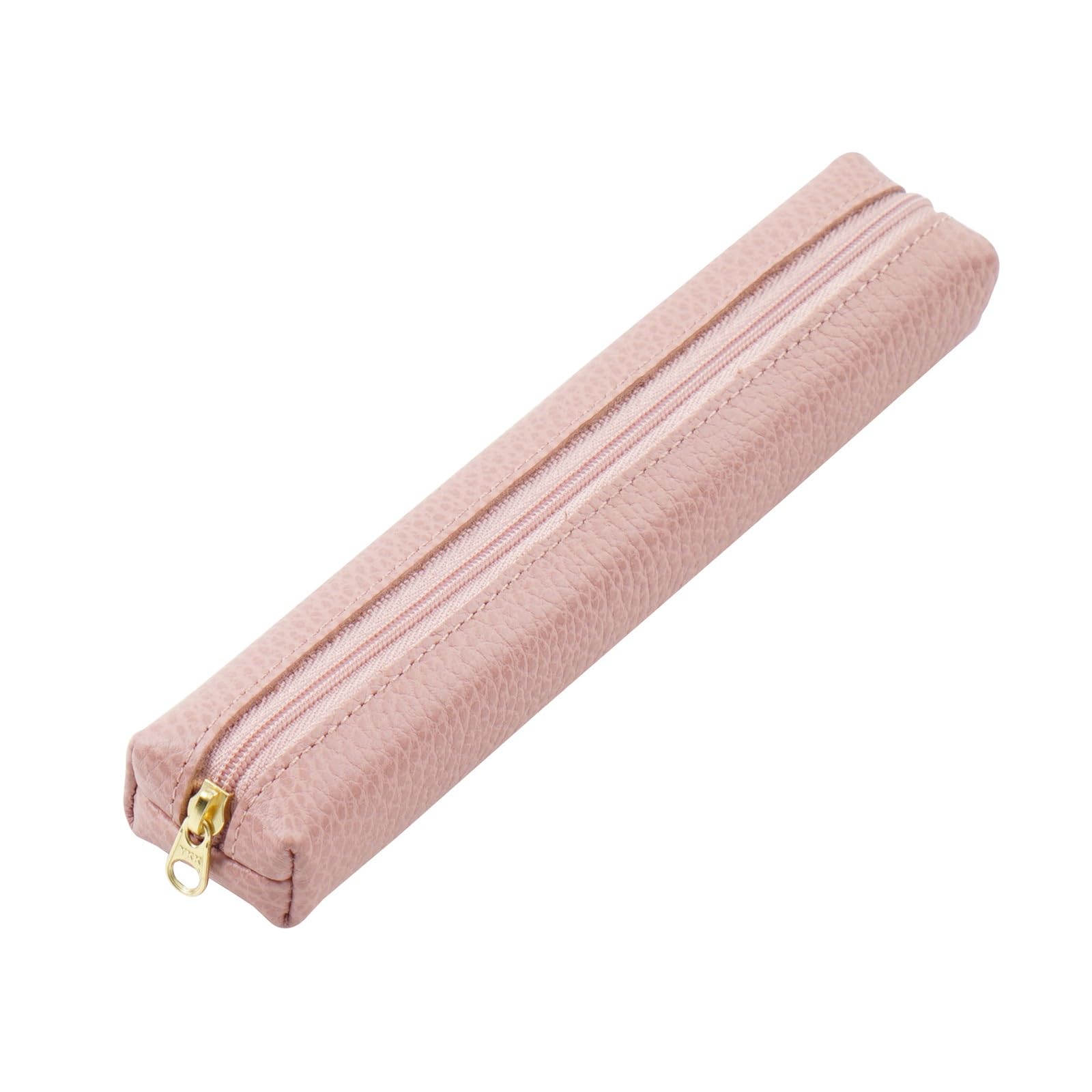 DUMRALBQE Wooden Jewelry Box Leather Pencil Case Pouch Kids Simple for Storage and Organization(Pink)