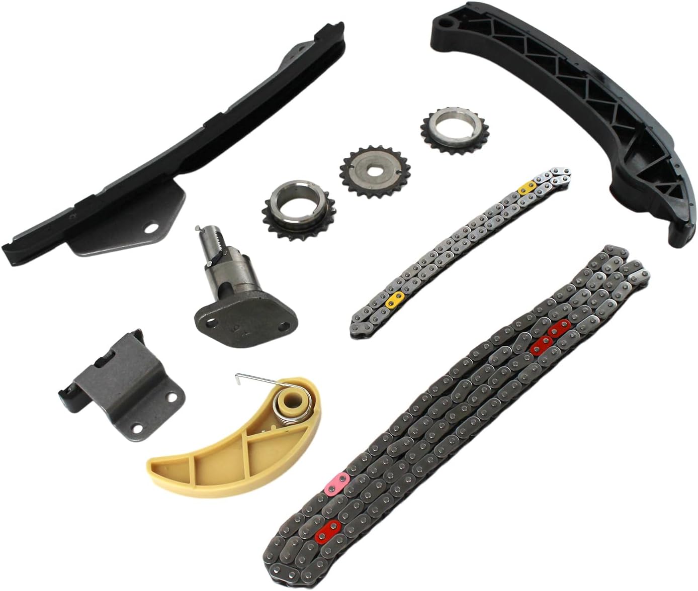Timing Chain Kit Replacement Compatible with Toyota Models 2017- Yaris Scion Vibe Corolla Matrix Prius xD CT200H 1.8L 2.4L 2ZR FE 1.8L Part 13559-37050