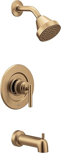 Miniatura 10 de Moen Gibson Posi-Temp - Sistema de grifo y regadera de diseño moderno para bañera y ducha, equilibrio de presión, rendimiento ecológico, válvula