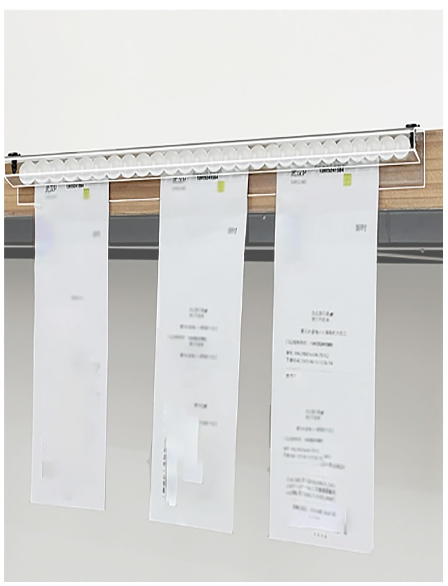 Tag crawler, gestore di ordini, Porta biglietti e ricevute impilabile in acrilico collegabile, montaggio a parete senza fori, diverse dimensioni(60cm/23.6in)