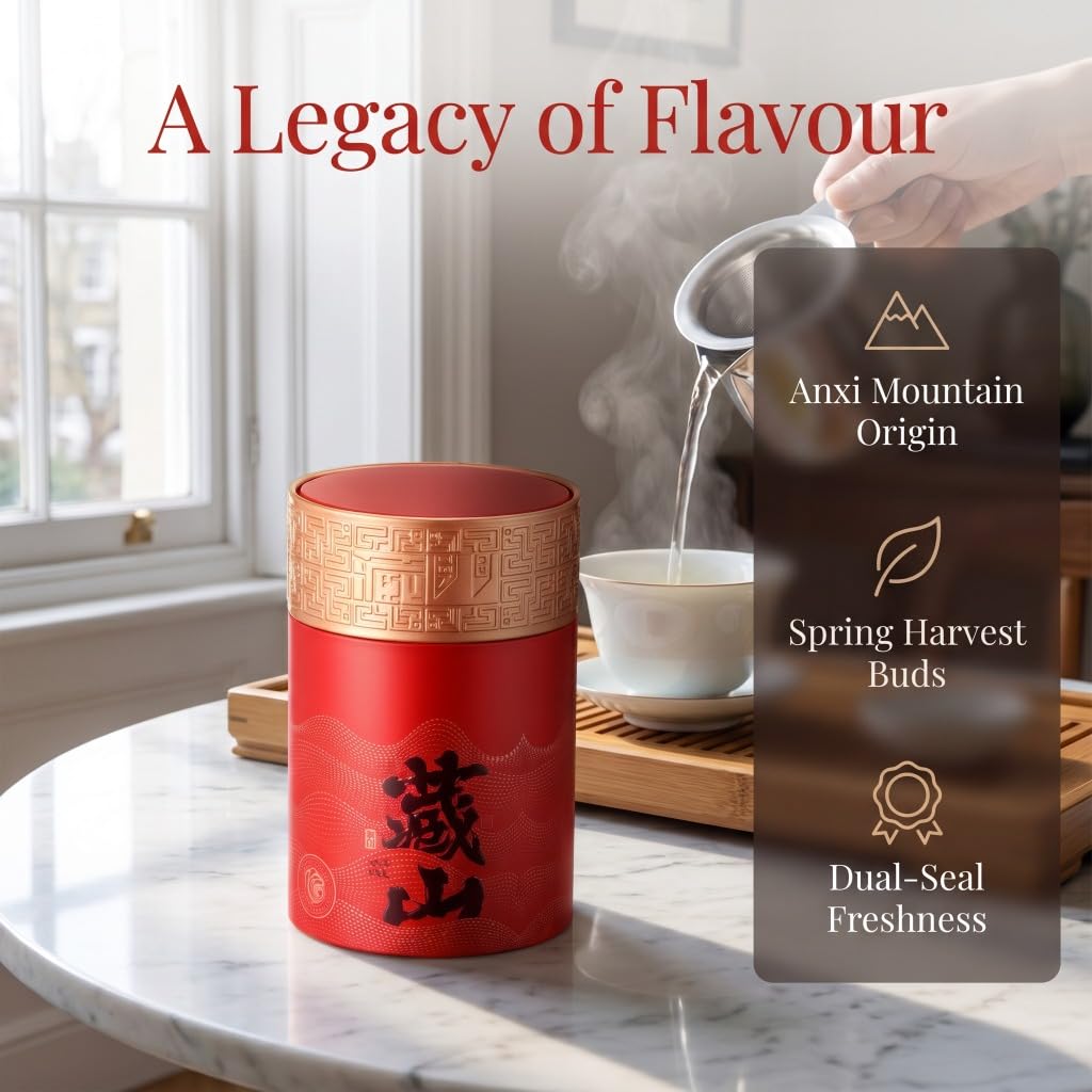 Set Regalo Premium 150g * 2/10,58oz | Tè Oolong Tieguanyin, Tè in Foglie Sciolte | Un Regalo Meraviglioso Per Gli Amanti Del Tè