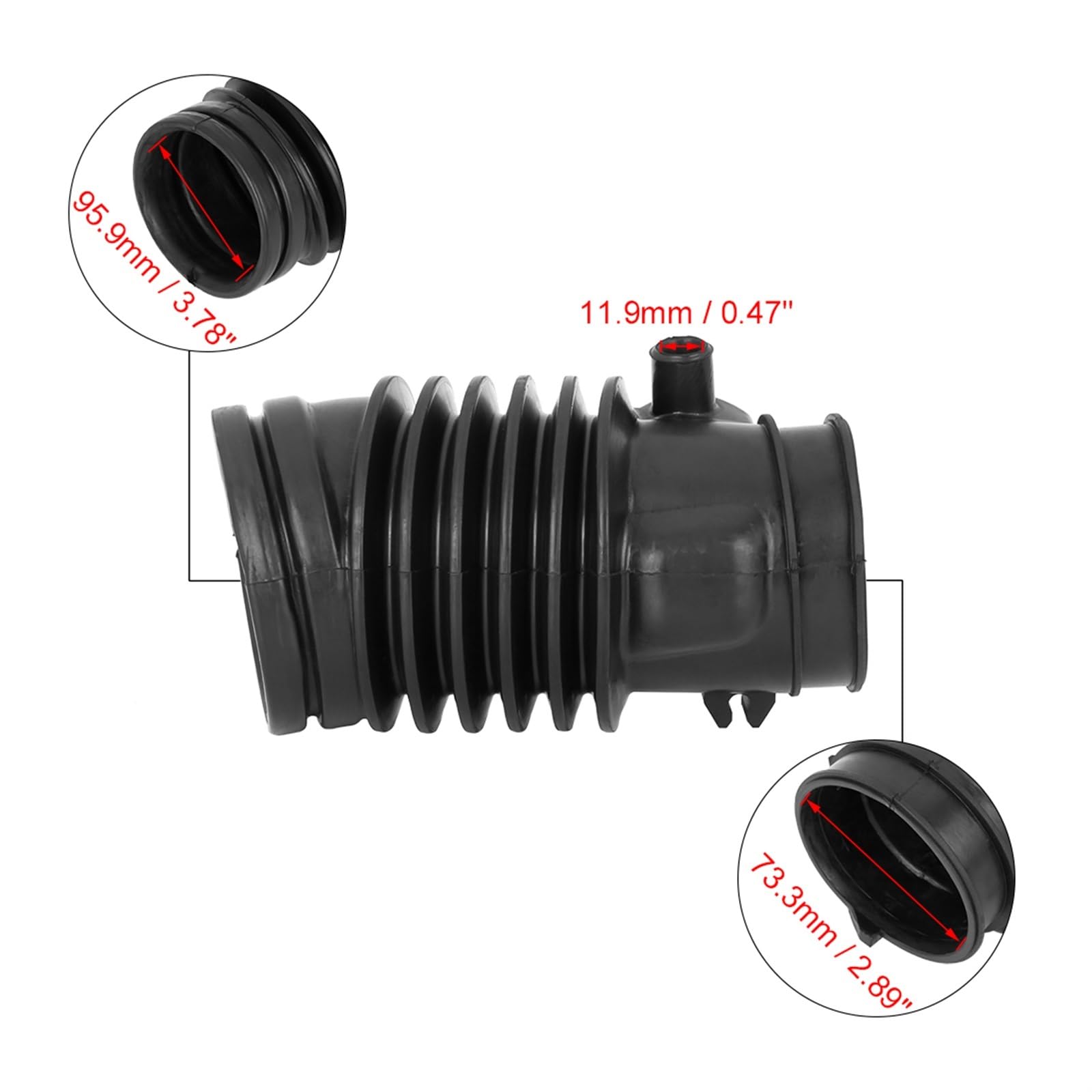 ABSOPRO Air Cleaner Intake Hose Tube With Clamps For Acura TL 2007-2008 - Replacement 17228-RDA-A00 - View #11