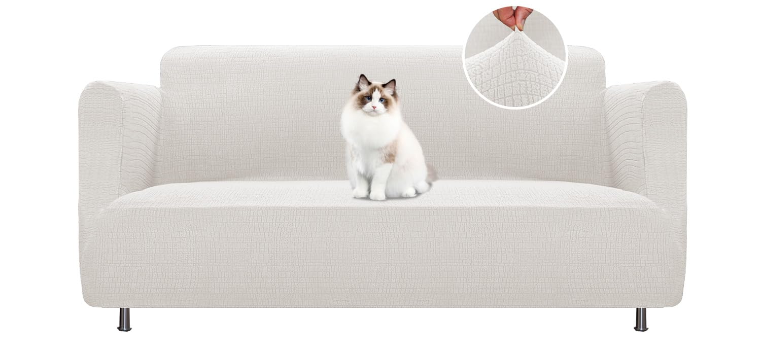 Bellahills Pale Oak High Stretch Sofa Cover 2 Seater Söderhamn Cover Pets Friendly Sofa Slipcovers For Living Room Couch Covers Washable Furniture Protectors (Oversize 2 Seater, )
