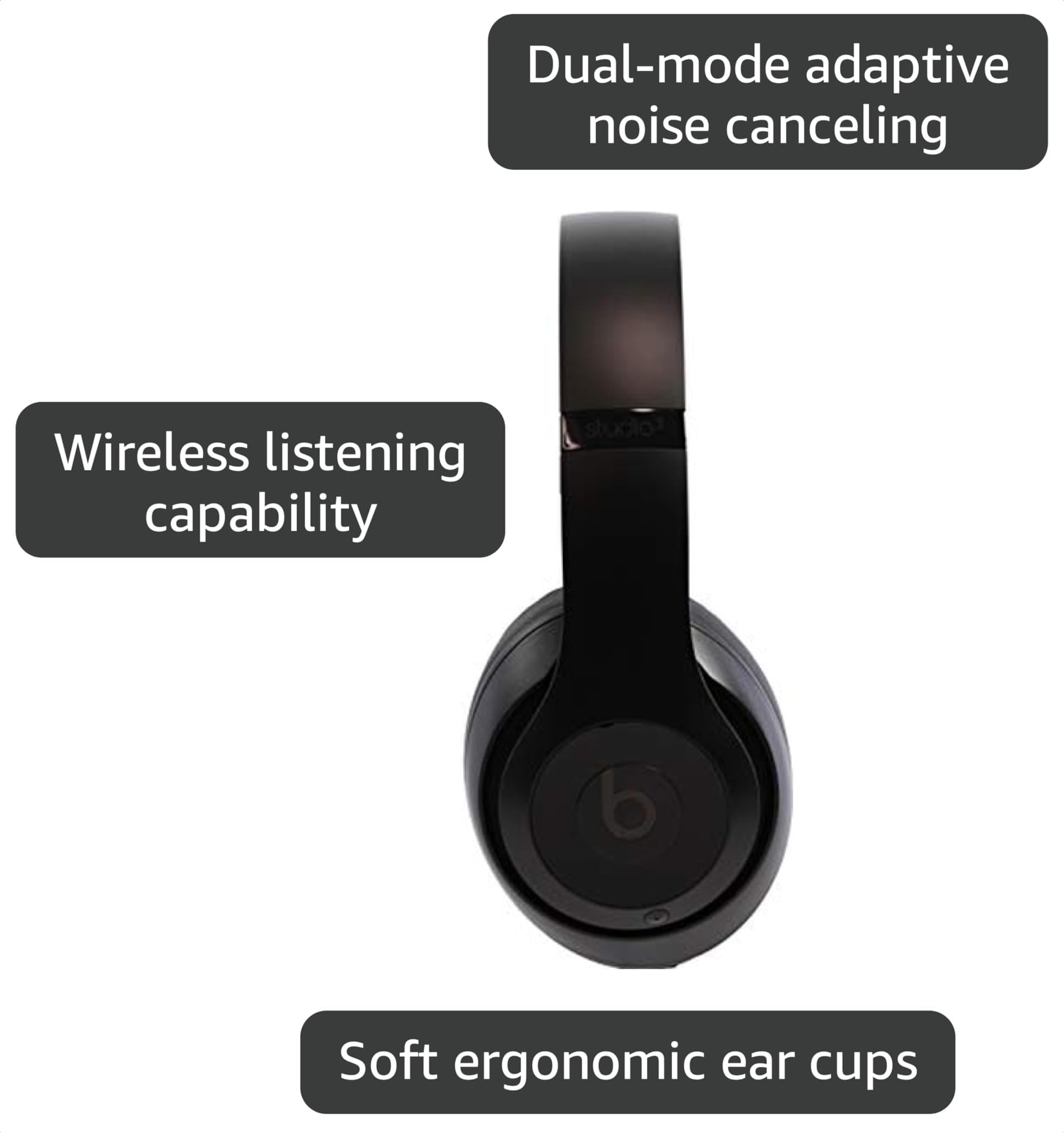 Amazon.com: beats Studio3 Wireless Headphones - Matte Black