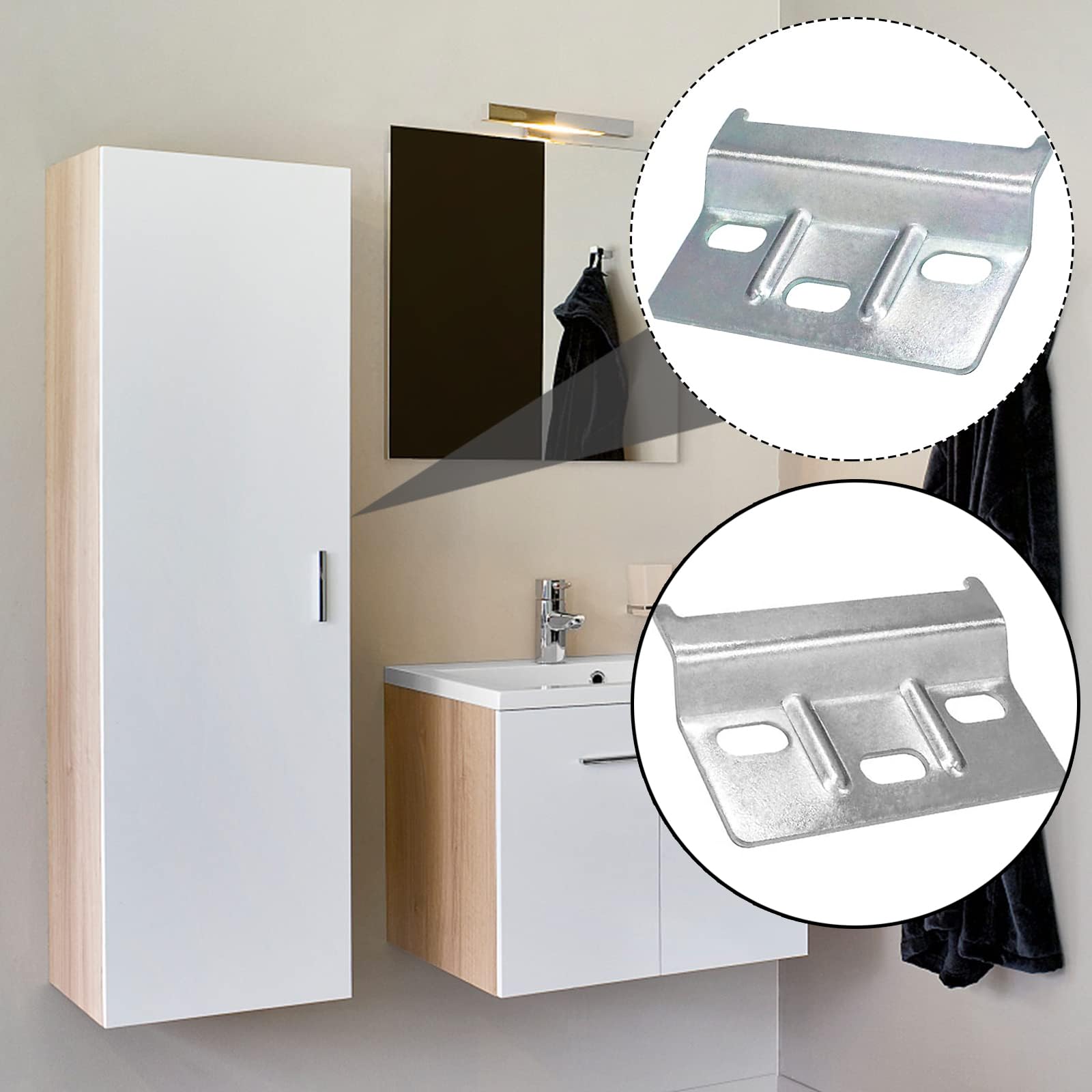 Placa De Soporte Häfele H10424 Para Colgador De Armario Con Cierre De Seguridad Para Mueble Alto | 1005081