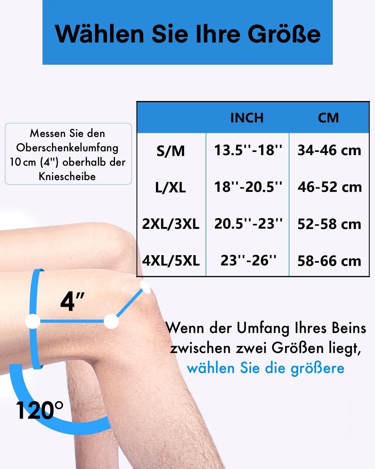 ABYON Kniebandage Verstellbare Knieorthesen mit Seitlichen Stabilisatoren und Patella-Gelpolstern für Männer Damen Knieschmerz, Meniskusriss, Arthritis, Gelenkschmerz (L/XL)