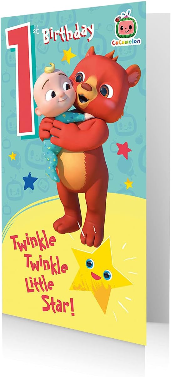 CoComelon Birthday Card, Age 1, 1st Birthday