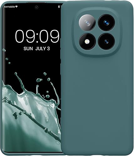 Vista 343 de kwmobile Funda compatible con Xiaomi Redmi Note 11 / Note 11S - Funda protectora de silicona TPU suave y delgada - Azul Báltico Azul (Baltic Blue)