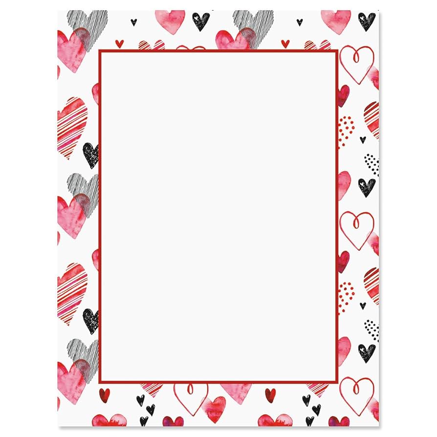 amazon-com-loads-of-love-letter-paper-decorative-stationery-with-heart-border-printable-valentine-s-day-wedding-bridal-shower-invitation-letterhead-sheets-set-of-25-8-1-2-x-11-office-products for Free Printable Love Letter Stationery Amazon.com : Loads of Love Letter Paper - Decorative Stationery With Heart Border, Printable Valentine's Day, Wedding & Bridal Shower, & Invitation Letterhead Sheets, Set of 25, 8 1/2