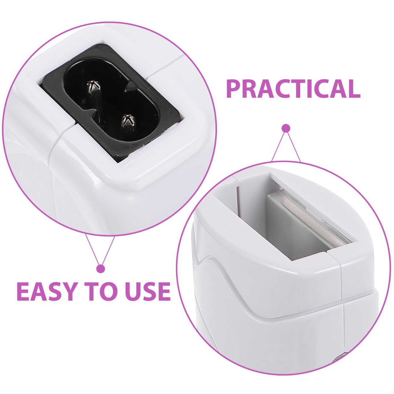 Hemoton Roll on Wax Heater Electric Hair Removal Wax Warmer for Facial Body Use Compact 7.36X2.95X1.65 Inch Safe Depilatory Device Suitable for Women Men