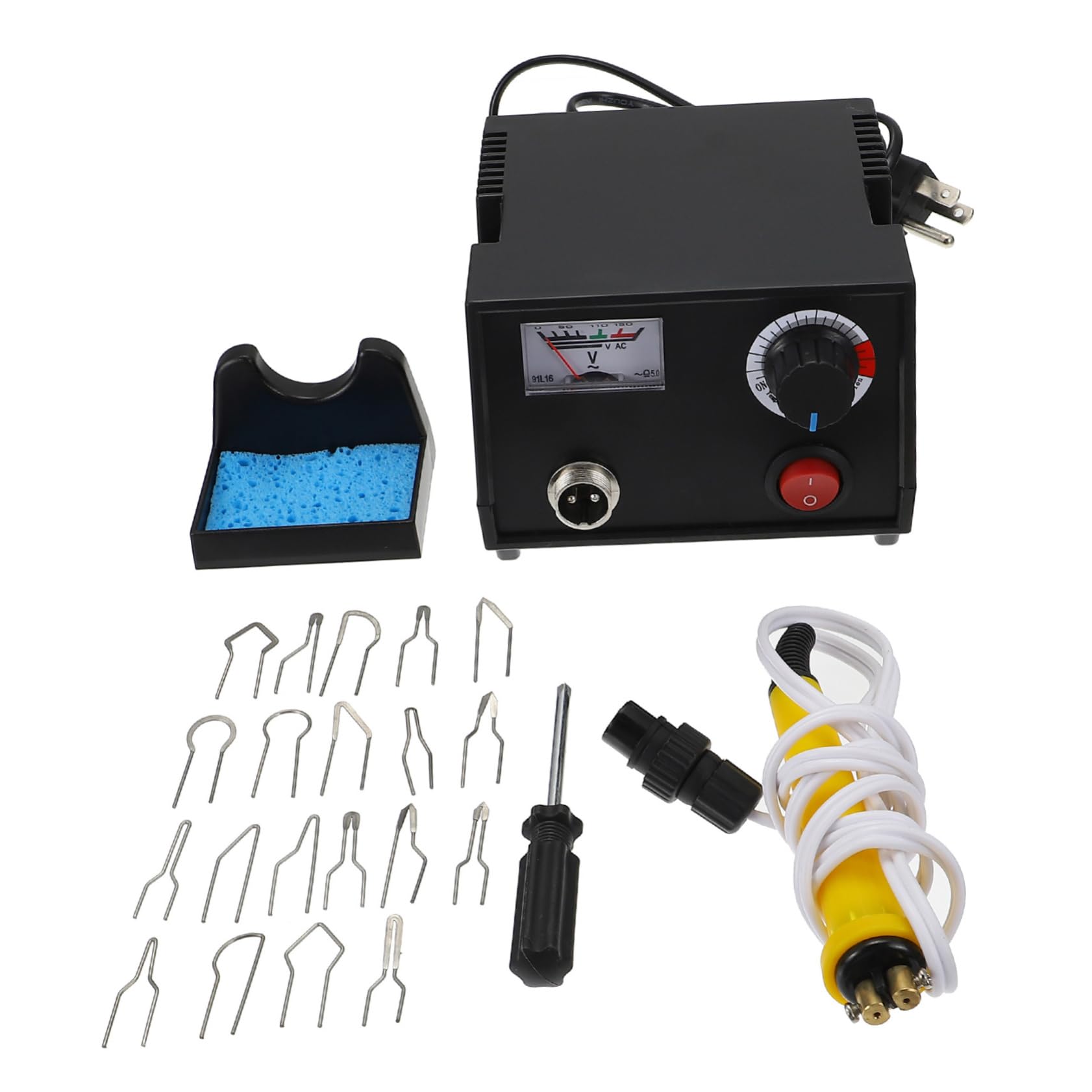 Gogogmee 1Set Adjustable Temperature Wood Burning Tool Kit for Includes Tips and Ergonomic Handle for Wood and Gourd Projects US Plug