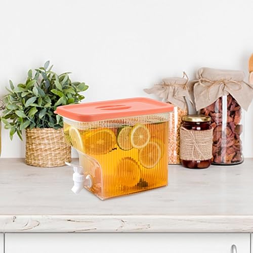 Miniatura 6 de Dispensador de agua de 1 galón para refrigerador con espiga dispensador de bebidas de plástico a prueba de fugas Contenedor de bebidas de verano