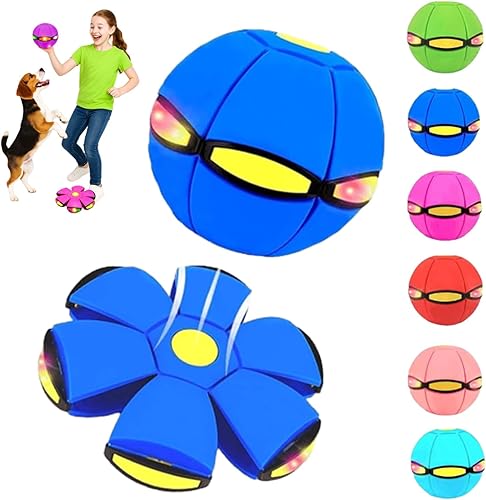 Bola mágica, bola mágica que rebota, bolas mágicas hinchables, nueva forma mágica 2026 de doble forma intercambiable con 6 luces para la interacción
