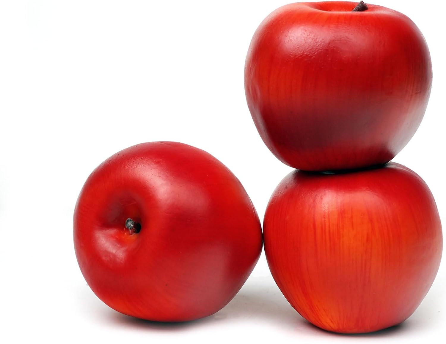 12PCS Fake Apples - 3" Lifelike Artificial Red Apples