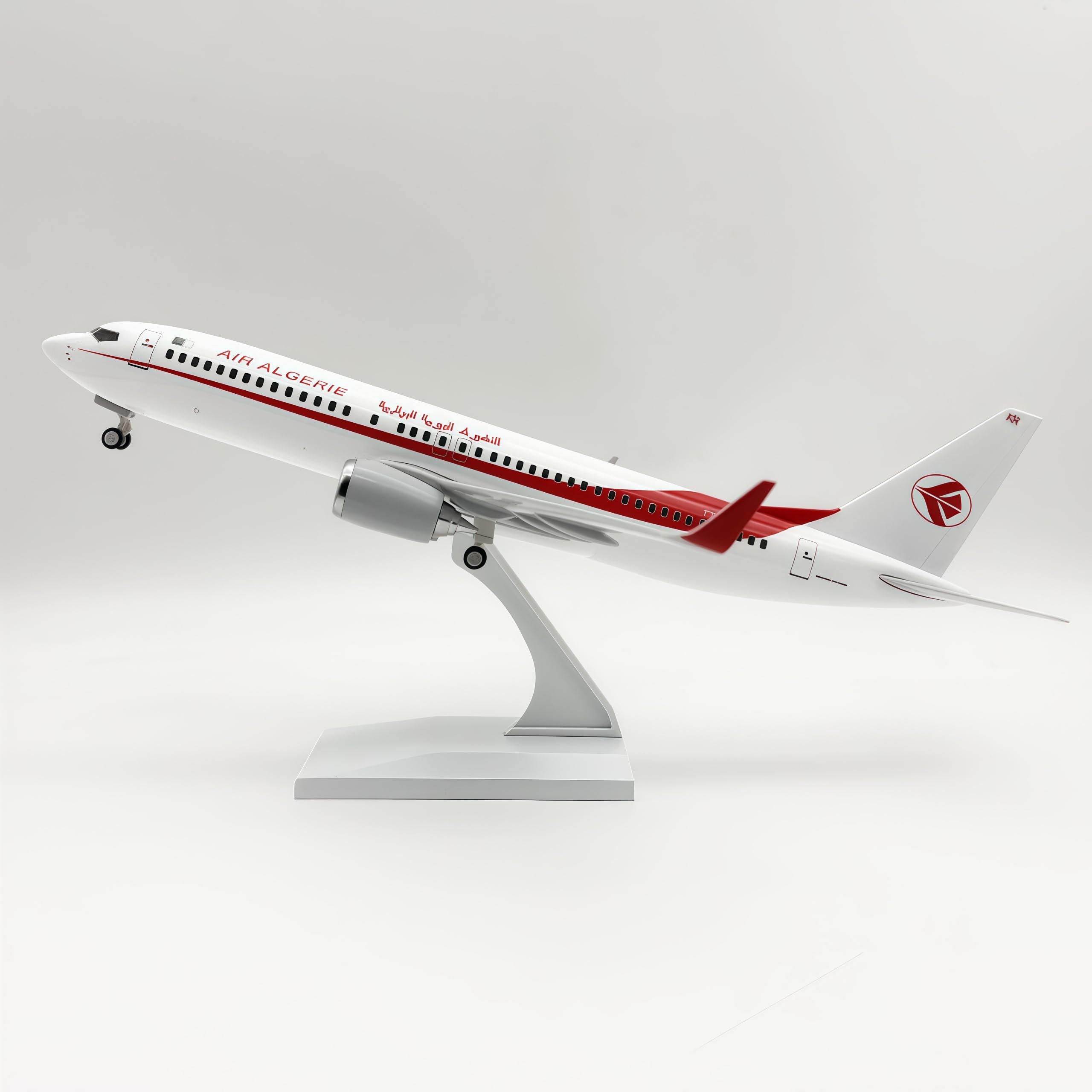 LGSRSNXHTX B737 Algerie 30cm Diecast Metal Airplane Model Aircraft Model With Stand For Aviation Enthusiast Gift,Model aircraft collection