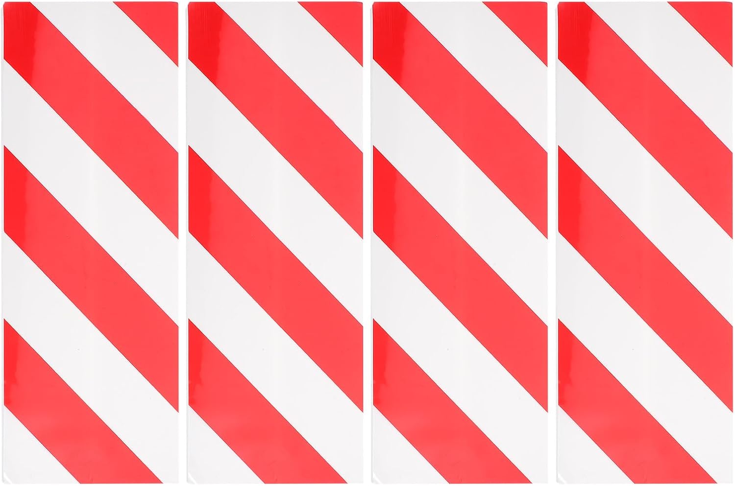 Foam Corner Guards Wall Protector 4pcs Red White 40x15x1.5cm Garage Wall Corner Protectors for Car Parking Safety