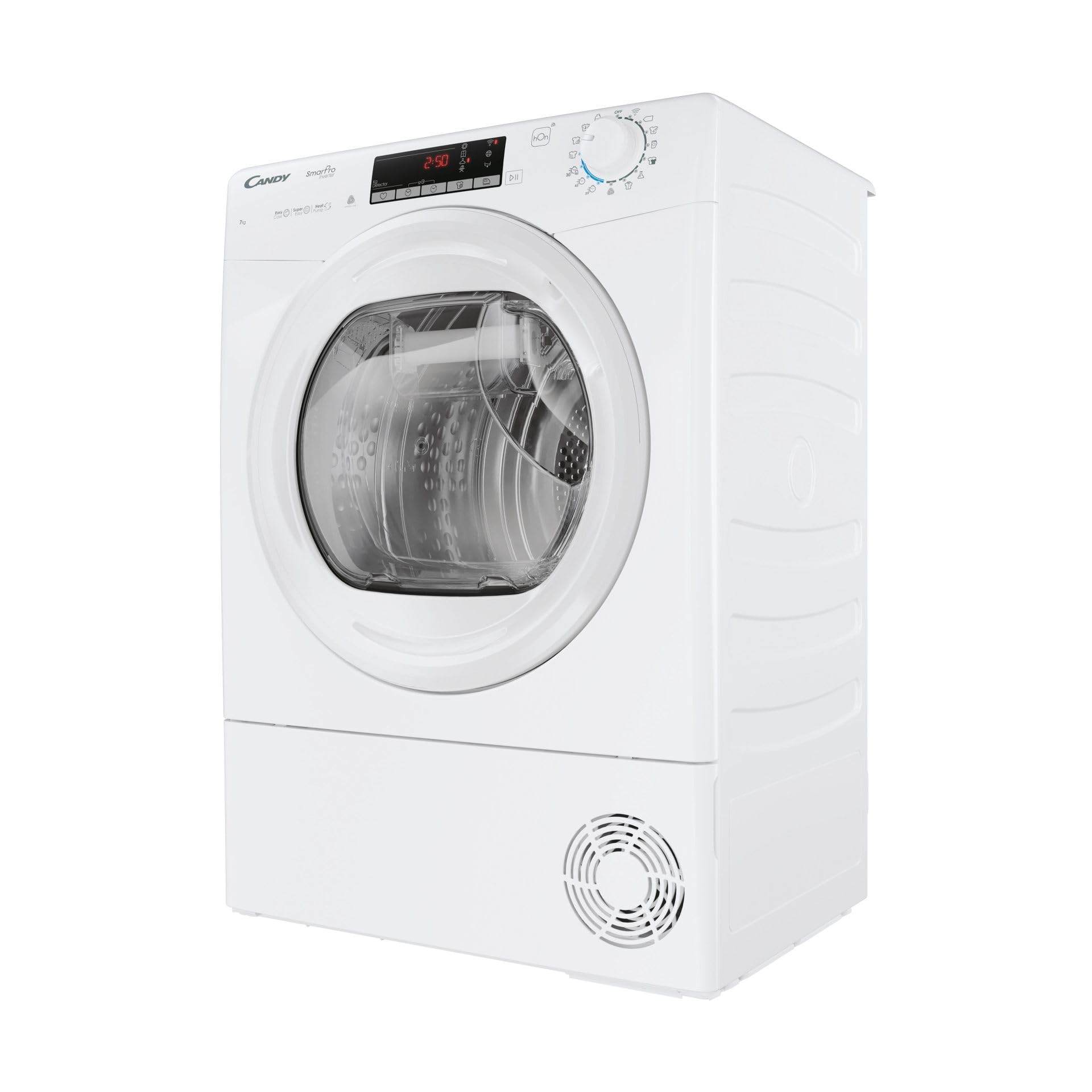 Candy Woolmark CRO4 H7A2TE-S - Secadora Slim de 7 kg con bomba de calor Wi-Fi HON Clase E, 48 cm