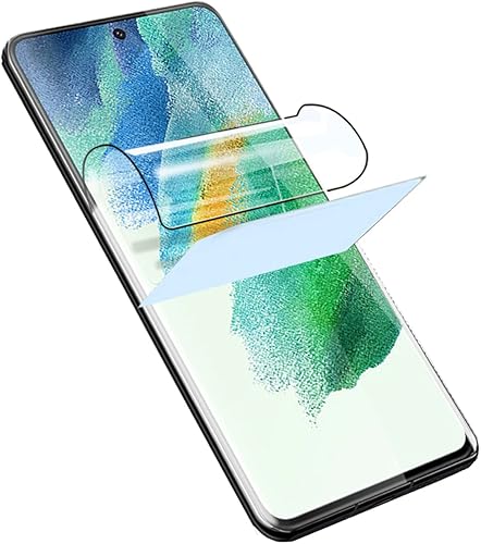 Paquete de 2 protectores de pantalla de película de hidrogel para Galaxy S21 FE 5G (6.4 pulgadas), alta sensibilidad, fácil instalación, película