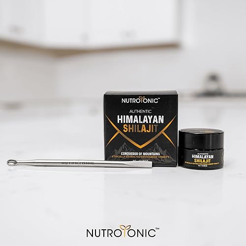 Miniatura 9 de NutroTonic Auténtica resina Shilajit del Himalaya para hombres y mujeres  Grado dorado 86% ácido fúlvico  Hecho a mano salvaje+17000 pies  40 nano
