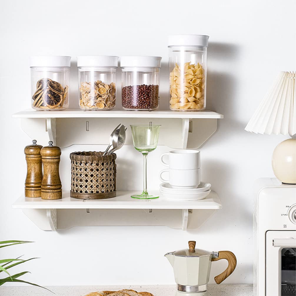 Cabilock Scaffale Da Parete Pieghevole Mensola Galleggiante Adesiva Supporto Sospeso Per Telefono Portaoggetti Per Bagno e Cucina Organizer Compatto