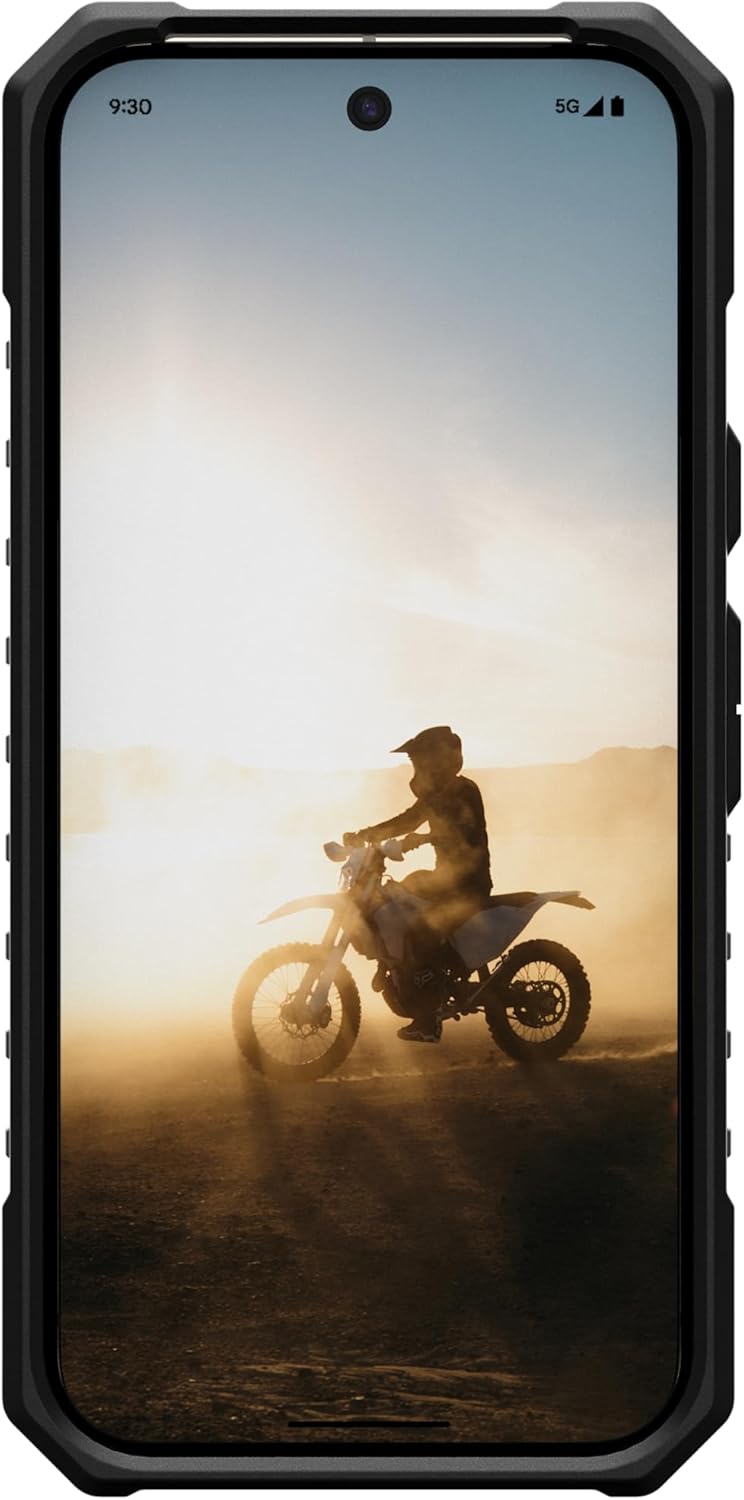 URBAN ARMOR GEAR UAG Made for Google Pixel 10 Case & Pixel 10 Pro Case Pathfinder Clear - Compatible with Pixelsnap & Magnetic Charging Transparent Rugged Protective Cover, Ash/Black