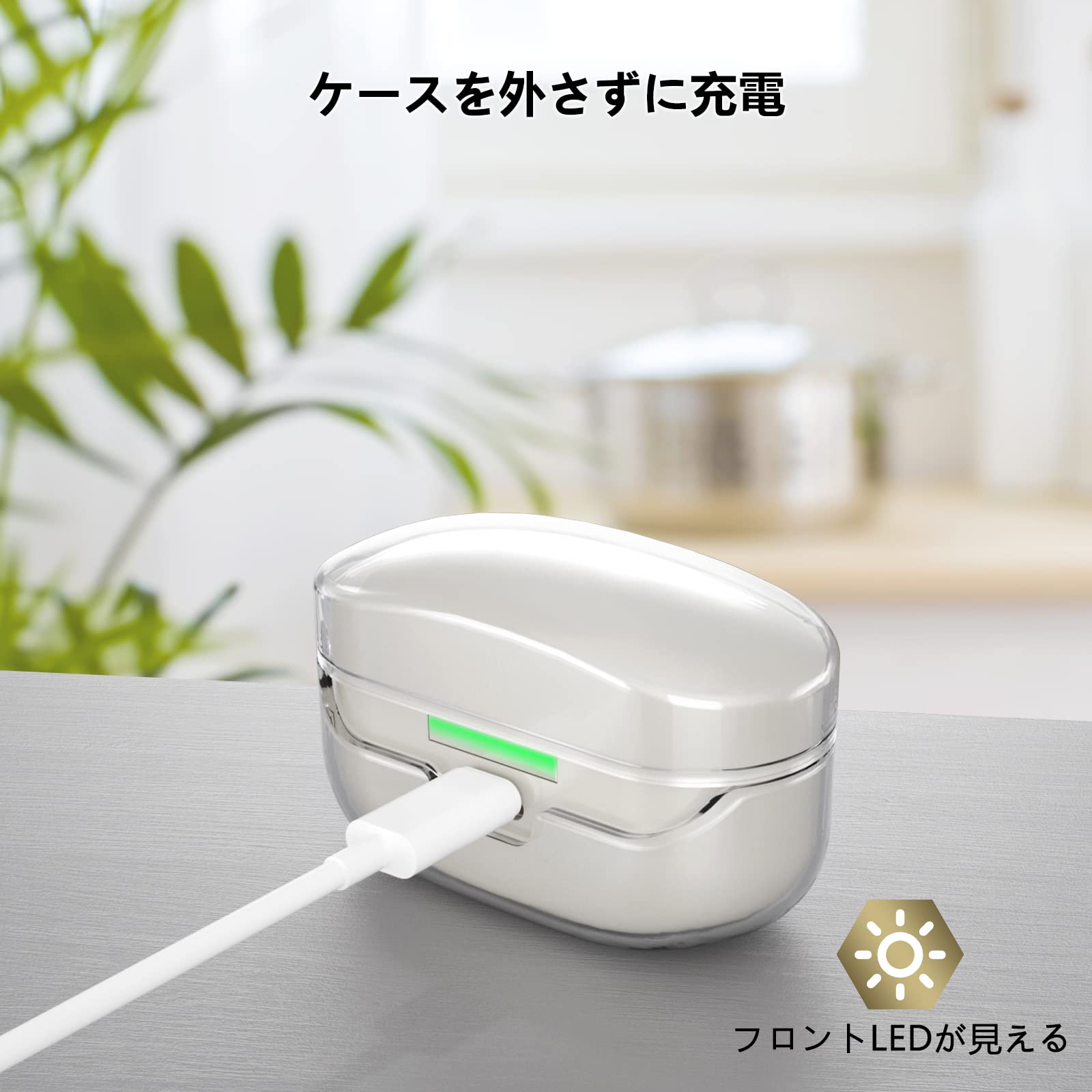 SONY WF-1000XM4 ワイヤレスイヤホン クリアケース付き Amazon | Aircawin W F-1000 XM4ケースクリア、Sony WF-1000XM4