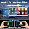 Araba DVR Ekran, 10.26 inç IPS Ekran, Kablosuz CarPlay ve Android Auto, 170 ° Ön Kamera