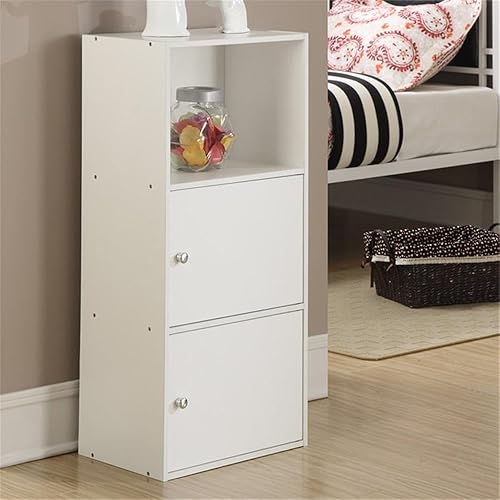 Pemberly Row Librería en acabado de madera blanca