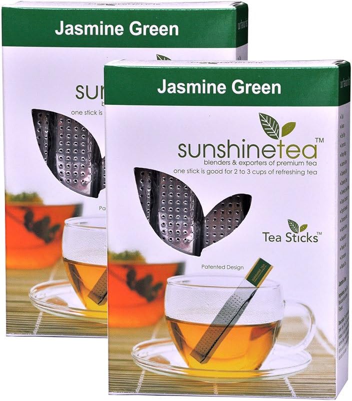 Sunshine Jasmine Green Tea - 10 Tea Sticks (Set of 2)