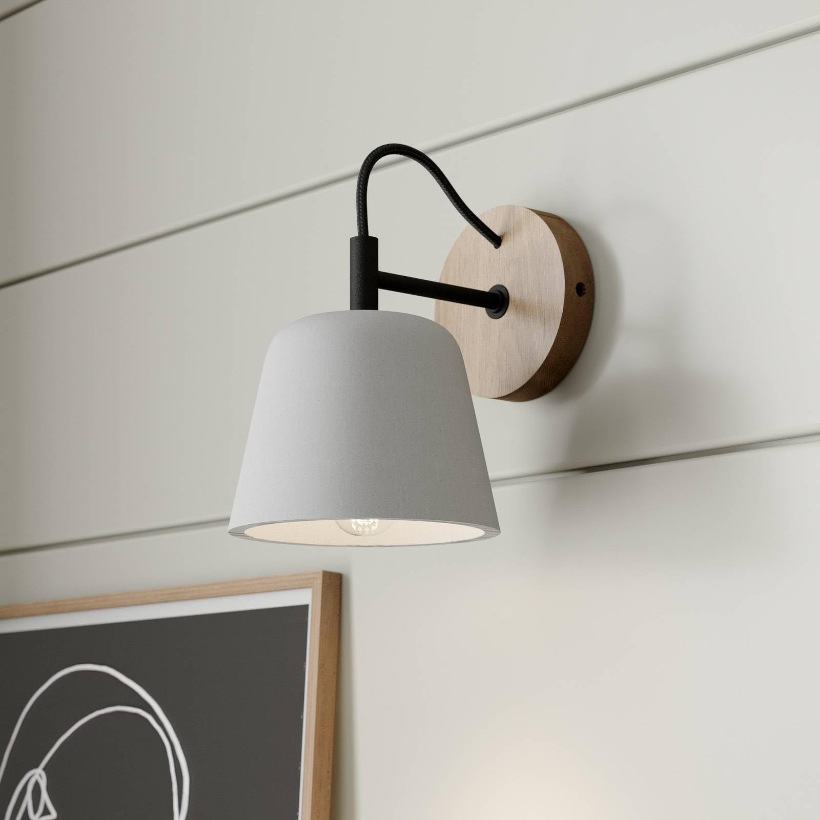 Lucande Applique dimmerabile (Scandinavo) colore Grigio ad es. Soggiorno & Sala da pranzo applique
