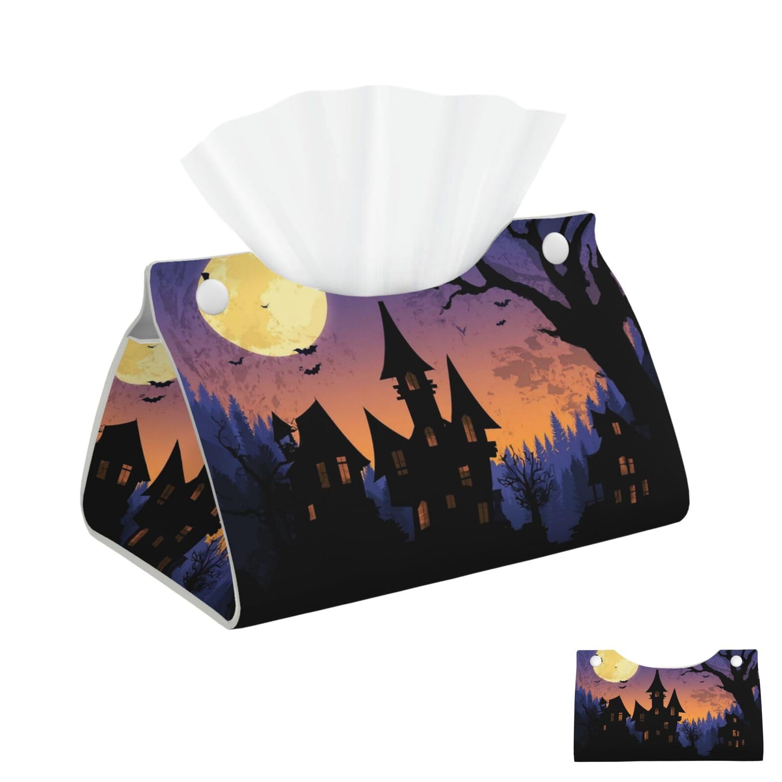Halloween Night Tissue Box Cover Square Cube Boxes