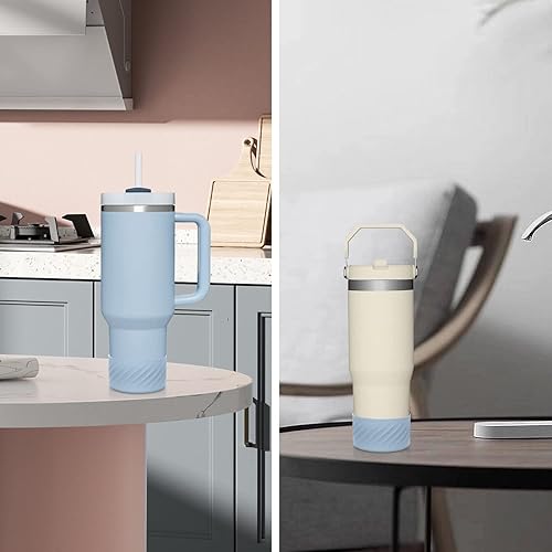 Miniatura 7 de Affute Funda protectora de silicona para Stanley Quencher H2.0 de 40 onzas y IceFlow Flip 20 oz 30 oz e hydroflask 12-24 oz, funda antideslizante